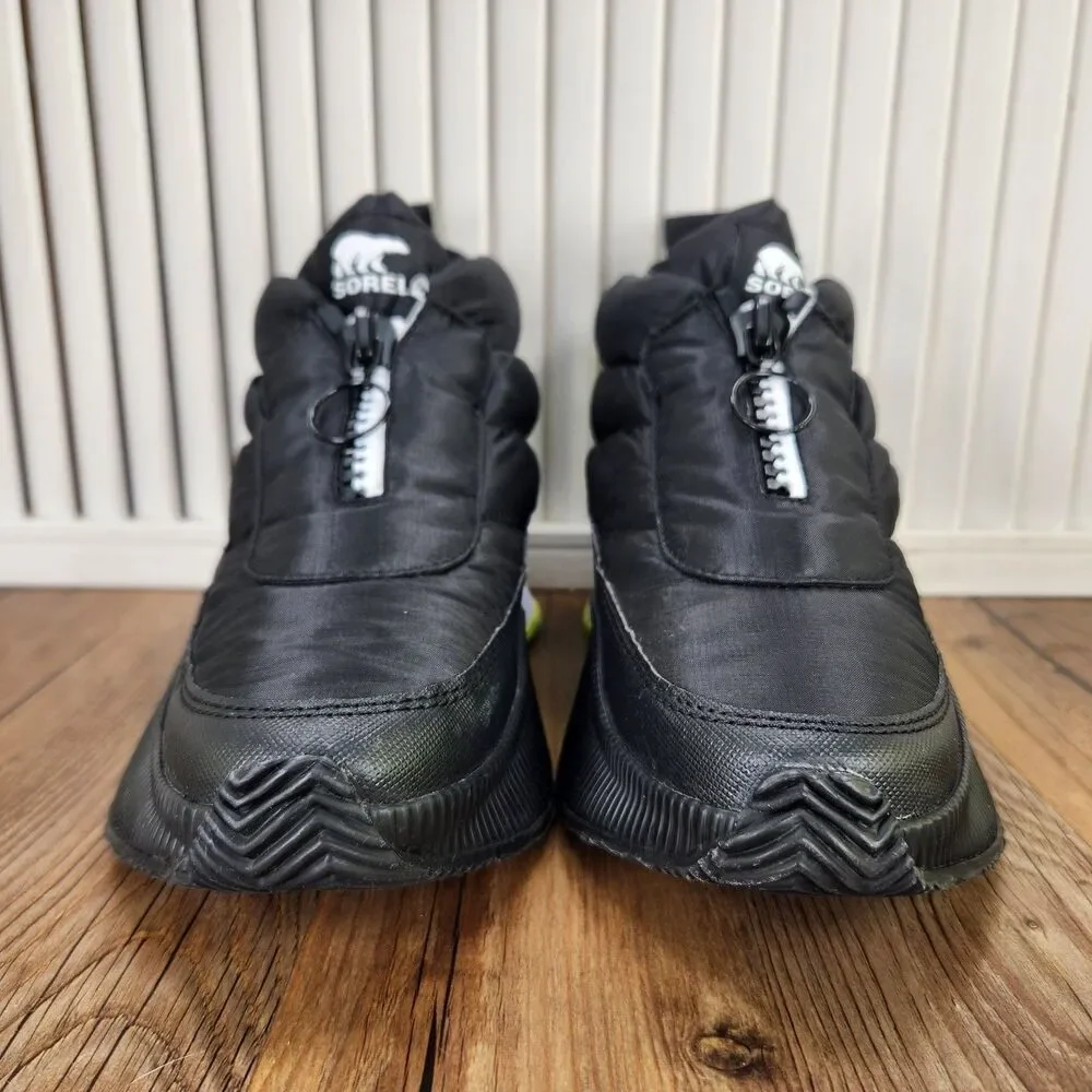 Sorel Out N About III Puffy Zip Boot Women's 6 Black Waterproof Insulated Shoes